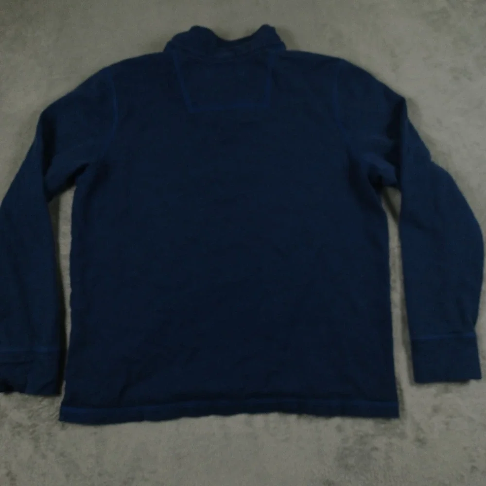 North Face Sweater Mens Large Blue 1/4 Zip Pullover Preppy Casual‎
